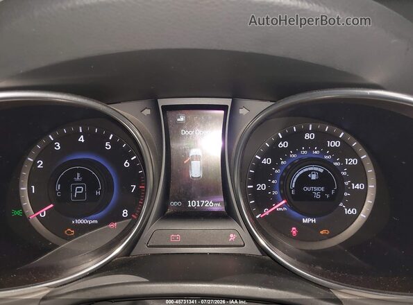 5XYZUDLB5GG324596 2016 HYUNDAI SANTA FE SPORT Dark Blue უკანა სავარძლების ხედი