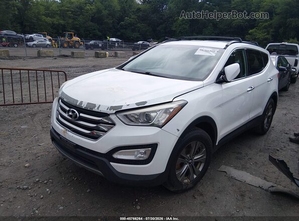 5XYZUDLB5GG325215 2016 HYUNDAI SANTA FE SPORT White Vista tres cuartos delantera izquierda