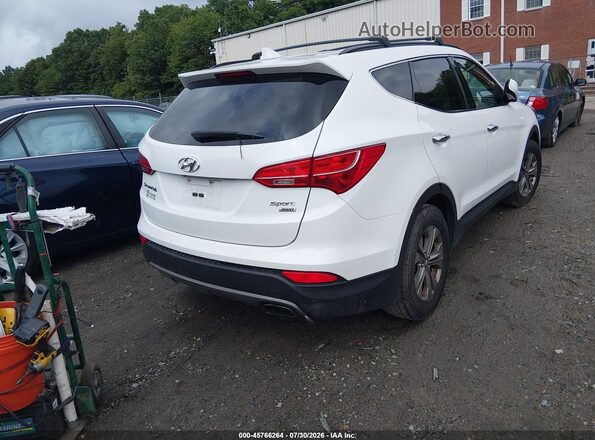 5XYZUDLB5GG325215 2016 HYUNDAI SANTA FE SPORT White Trasero derecho