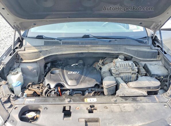 5XYZUDLB5GG357145 2016 HYUNDAI SANTA Gray Engine compartment view