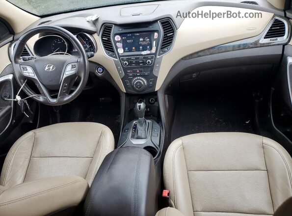5XYZUDLB5HG382435 2017 HYUNDAI SANTA Blue Առջևի վահանակի տեսք