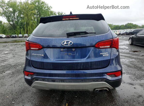 5XYZUDLB5HG382435 2017 HYUNDAI SANTA Blue Հետևի տեսք