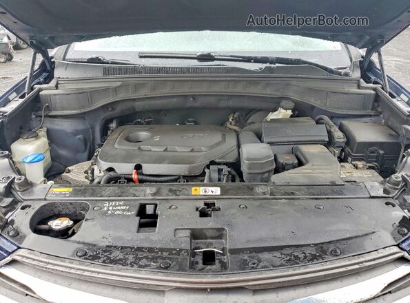 5XYZUDLB5HG382435 2017 HYUNDAI SANTA Blue Շարժիչի բաժամունքի տեսք