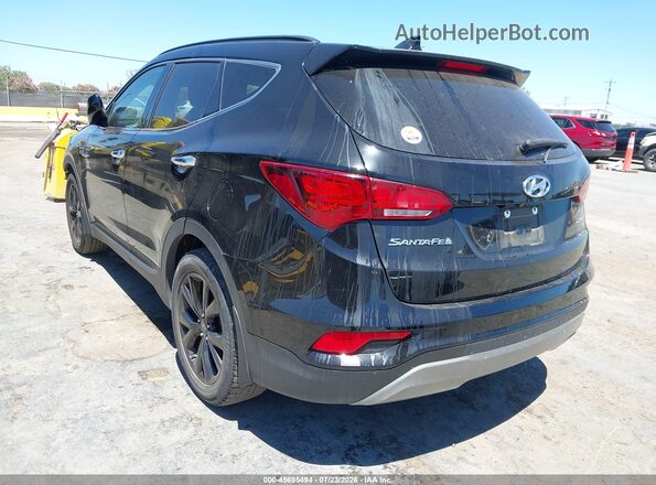 5XYZUDLB5HG427261 2017 HYUNDAI SANTA FE SPORT Черный Задняя левая четверть