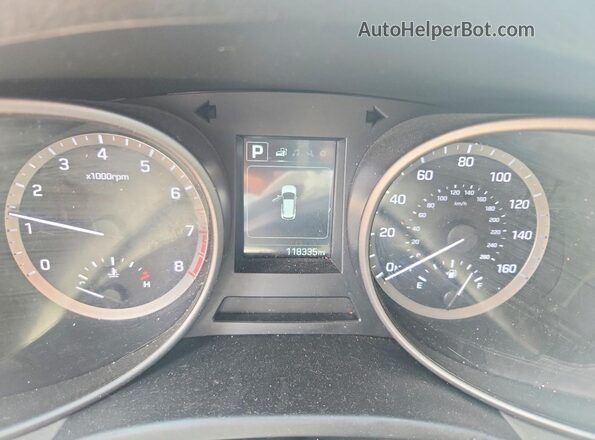 5XYZUDLB5JG510811 2018 HYUNDAI SANTA Серебряный Вид щитка приборов