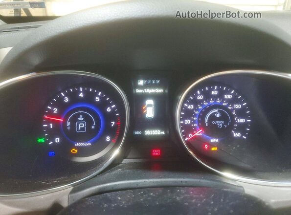5XYZUDLB6GG316524 2016 HYUNDAI SANTA Gray Սարքավորումների վահանակի տեսք