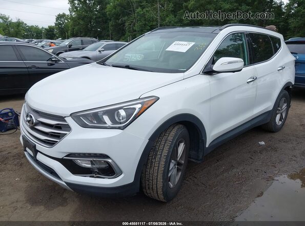 5XYZUDLB6HG465856 2017 HYUNDAI SANTA FE SPORT White წინა მარცხენა ხედი სამი მეოთხედიდან