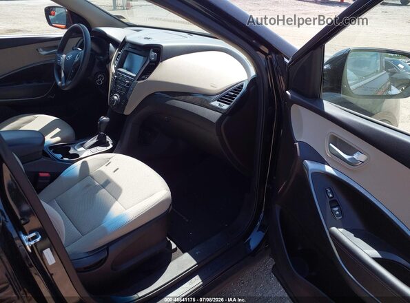 5XYZUDLB7HG422983 2017 HYUNDAI SANTA FE SPORT Black Вид салону спереду