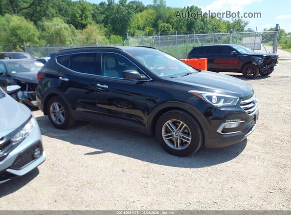 5XYZUDLB7HG422983 2017 HYUNDAI SANTA FE SPORT Black Вид задньої частини салону