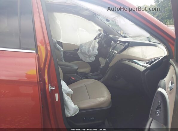 5XYZUDLB7HG485193 2017 HYUNDAI SANTA FE SPORT Orange Widok wnętrza z przodu