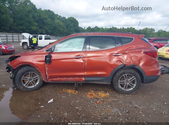 5XYZUDLB7HG485193 2017 HYUNDAI SANTA FE SPORT Orange Widok wnętrza 360 stopni