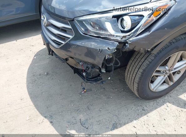5XYZUDLB7HG497585 2017 HYUNDAI SANTA FE SPORT Gray Widok wnętrza z przodu