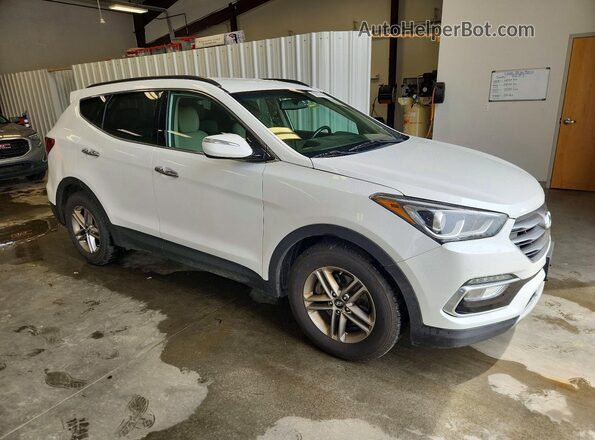 5XYZUDLB7JG519915 2018 HYUNDAI SANTA White Delantero derecho