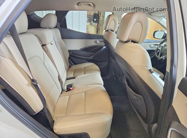 5XYZUDLB7JG519915 2018 HYUNDAI SANTA White Vista de los asientos traseros