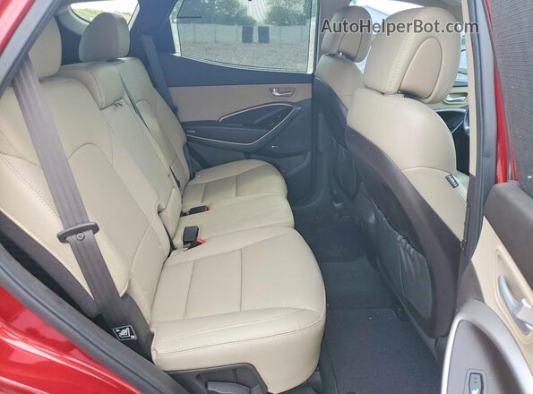 5XYZUDLB8GG331834 2016 HYUNDAI SANTA Red Սալոնի հետևի տեսք