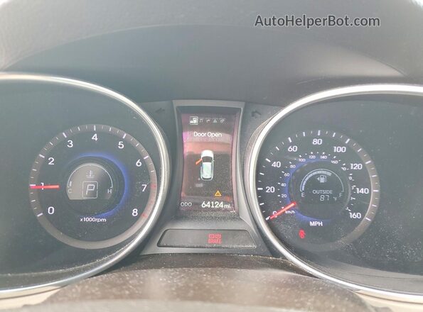 5XYZUDLB8GG331834 2016 HYUNDAI SANTA Red Սարքավորումների վահանակի տեսք