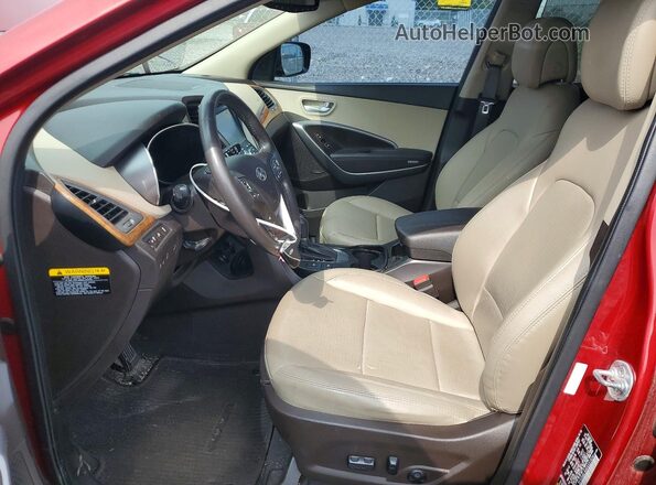 5XYZUDLB8GG331834 2016 HYUNDAI SANTA Red Սալոնի դիմացի տեսք