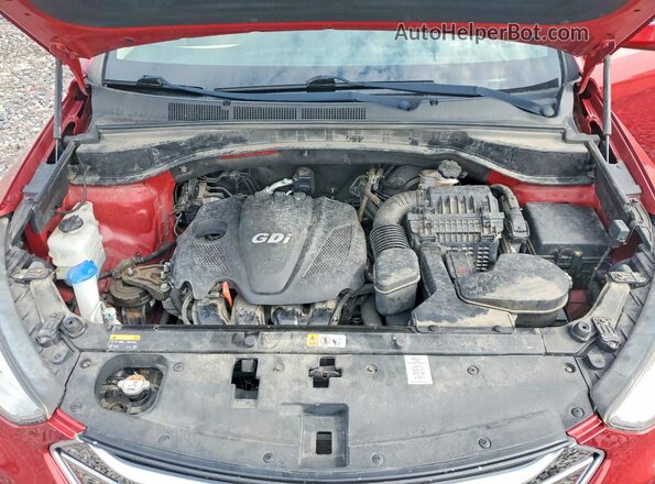5XYZUDLB8GG331834 2016 HYUNDAI SANTA Red Շարժիչի բաժամունքի տեսք