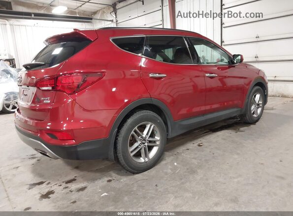 5XYZUDLB8HG425942 2017 HYUNDAI SANTA FE SPORT Красный Задняя правая четверть