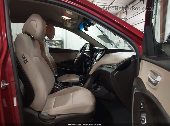 5XYZUDLB8HG425942 2017 HYUNDAI SANTA FE SPORT Красный Вид салона спереди