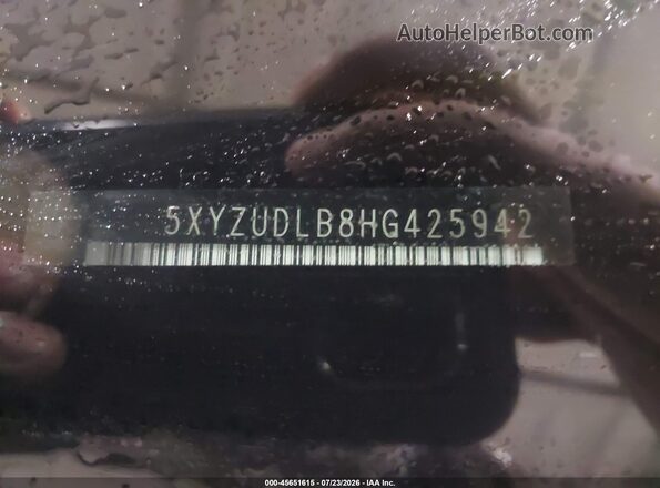 5XYZUDLB8HG425942 2017 HYUNDAI SANTA FE SPORT Красный Вид подкапотного пространства
