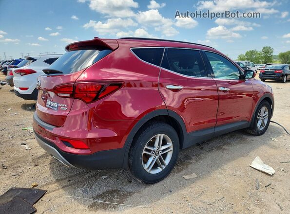 5XYZUDLB8HG469942 2017 HYUNDAI SANTA Maroon უკანა მარჯვენა