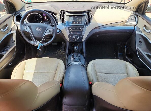 5XYZUDLB8HG469942 2017 HYUNDAI SANTA Maroon წინა პანელის ხედი
