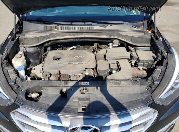 5XYZUDLB8JG541714 2018 HYUNDAI SANTA Black Widok komory silnika