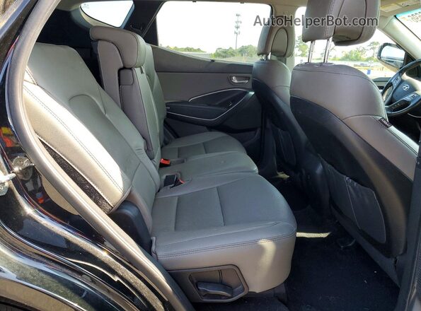 5XYZUDLB8JG541714 2018 HYUNDAI SANTA Black Widok wnętrza z tyłu