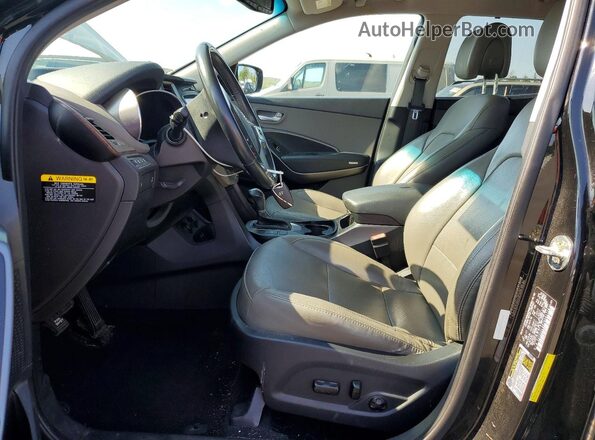 5XYZUDLB8JG541714 2018 HYUNDAI SANTA Black Widok wnętrza z przodu