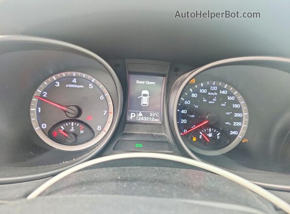 5XYZUDLB9GG320535 2016 HYUNDAI SANTA Black Սարքավորումների վահանակի տեսք