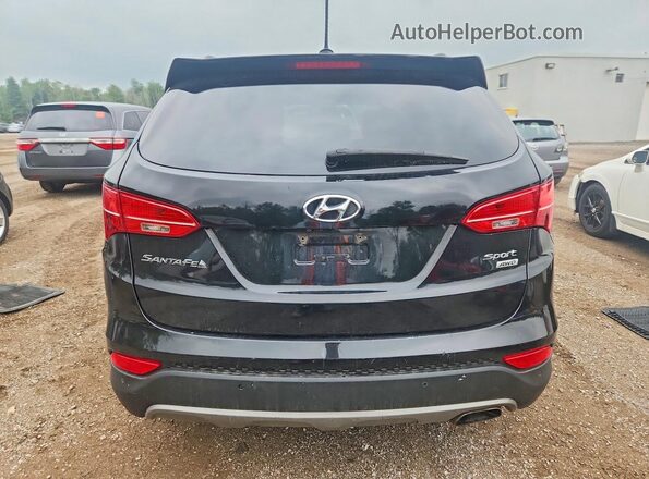 5XYZUDLB9GG320535 2016 HYUNDAI SANTA Black Հետևի տեսք