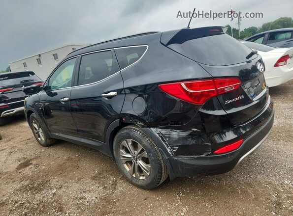 5XYZUDLB9GG320535 2016 HYUNDAI SANTA Black Հետևի ձախ
