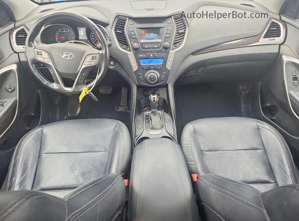 5XYZUDLB9GG320535 2016 HYUNDAI SANTA Black Առջևի վահանակի տեսք