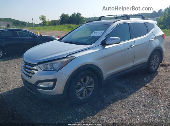 5XYZUDLB9GG324861 2016 HYUNDAI SANTA FE SPORT Серебряный Передняя левая четверть