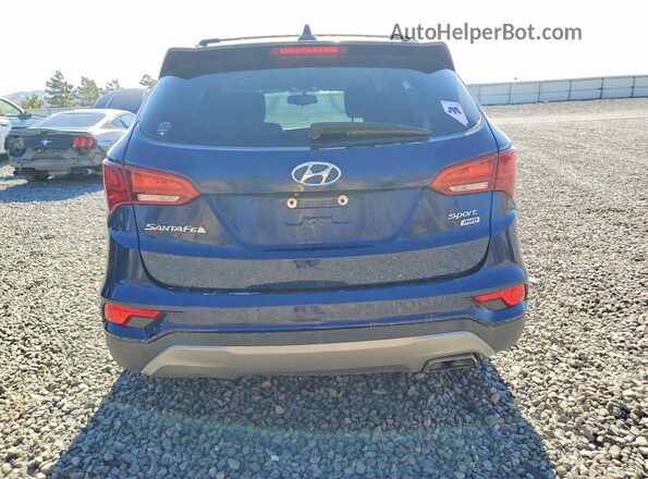 5XYZUDLB9HG450641 2017 HYUNDAI SANTA Blue Rear view