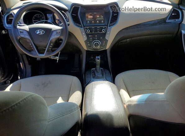 5XYZUDLB9HG450641 2017 HYUNDAI SANTA Blue Dashboard view