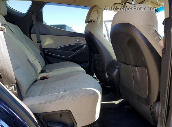 5XYZUDLB9HG450641 2017 HYUNDAI SANTA Blue Rear interior view