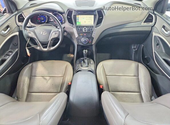 5XYZUDLBXGG308006 2016 HYUNDAI SANTA Blue Առջևի վահանակի տեսք