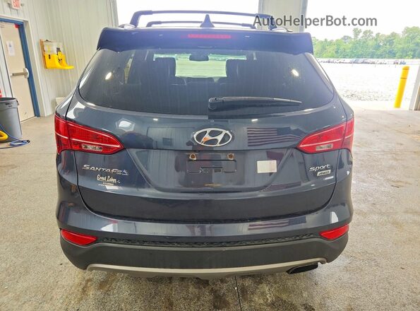 5XYZUDLBXGG308006 2016 HYUNDAI SANTA Blue Հետևի տեսք