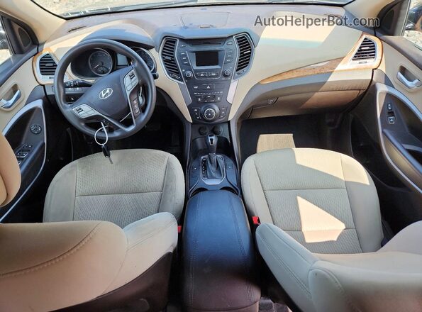 5XYZUDLBXGG374328 2016 HYUNDAI SANTA Gray Вид панелі приладів