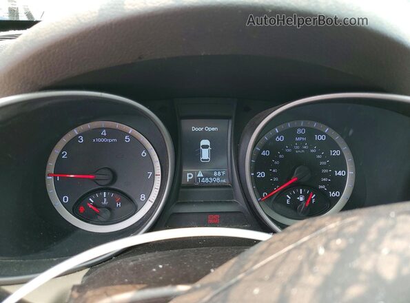 5XYZUDLBXGG380050 2016 HYUNDAI SANTA Black Vista del cuadro de instrumentos
