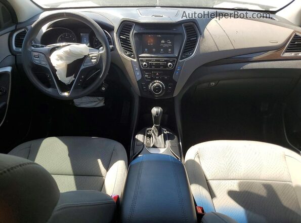 5XYZUDLBXHG417308 2017 HYUNDAI SANTA White Առջևի վահանակի տեսք
