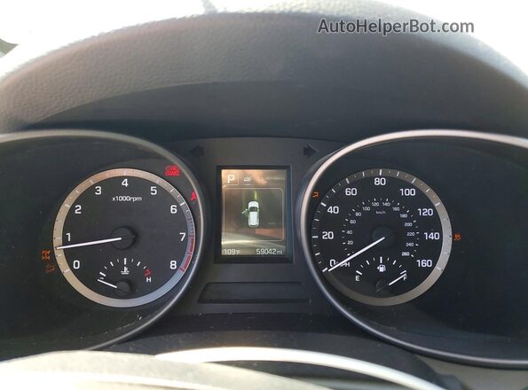 5XYZUDLBXHG417308 2017 HYUNDAI SANTA White Սարքավորումների վահանակի տեսք