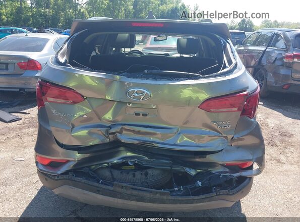 5XYZUDLBXJG561110 2018 HYUNDAI SANTA FE SPORT Gray Front view