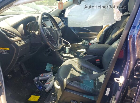 5XYZW4LA2HG499097 2017 HYUNDAI SANTA Blue Widok wnętrza z przodu