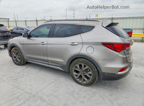 5XYZW4LA2HG501754 2017 HYUNDAI SANTA Gray Հետևի ձախ