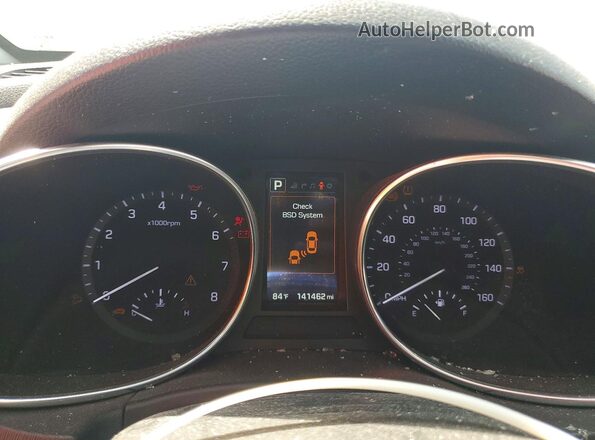 5XYZW4LA5HG473559 2017 HYUNDAI SANTA Black Vista del cuadro de instrumentos