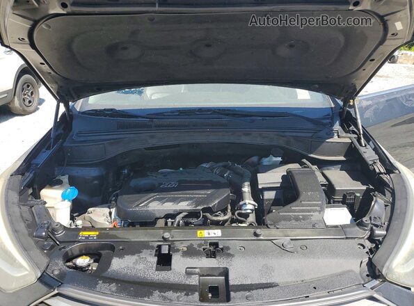 5XYZW4LA5HG473559 2017 HYUNDAI SANTA Black Vista del compartimento del motor