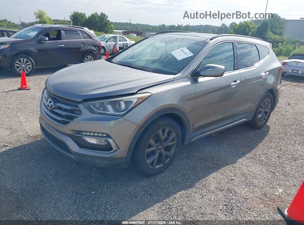 5XYZW4LA5HG491575 2017 HYUNDAI SANTA FE SPORT Gray Front left